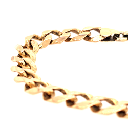 Pre Owned 9ct Curb Bracelet ZU632